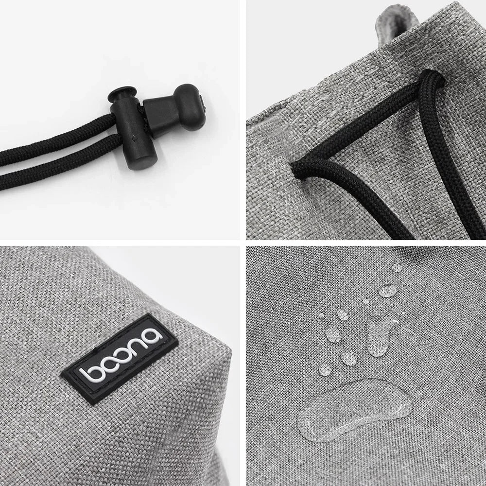 Camera Lens Bag - Waterproof Drawstring Pouch with Fleece Protection for DSLR Cameras