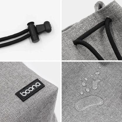 Camera Lens Bag - Waterproof Drawstring Pouch with Fleece Protection for DSLR Cameras