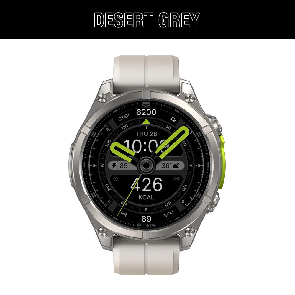 1.43" AMOLED Smart Watch with Voice Calling - Built-in Flashlight, Heart Rate & Blood Pressure Monitor