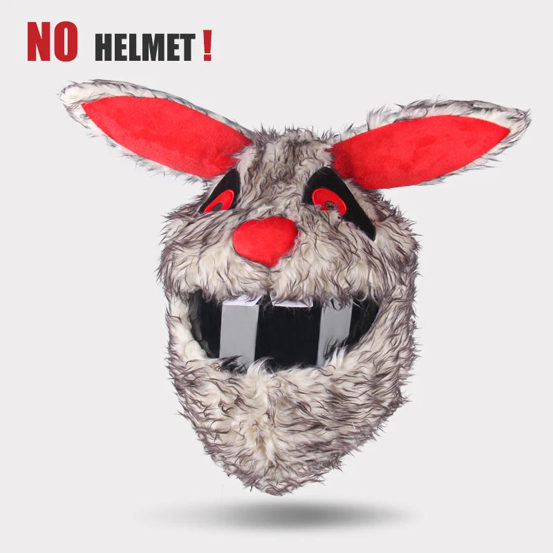 Cartoon Fluffy Plush Helmet Cover - Full-Face Motorcycle Protective Case