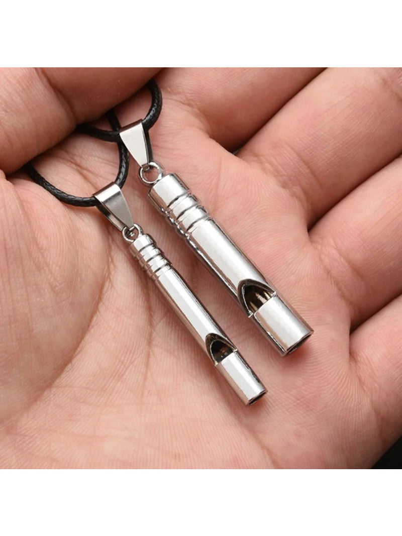 Emergency Survival Whistle - Loud Titanium Portable EDC Keychain for Outdoor Hiking Camping