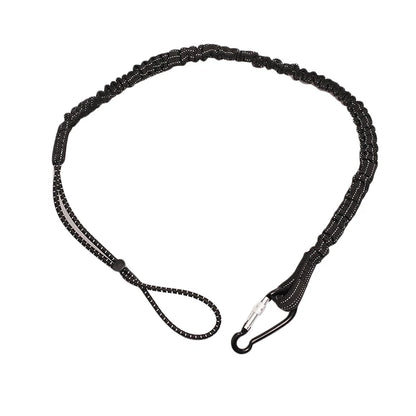 Anti-Fall Safety Lanyard with Carabiner Hook - Bungee Tether Tool Rope for Climbing, Aerial Work & Working at Heights Accessories