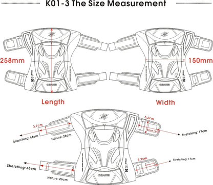 Cuirassier MX Motorcycle Knee Pads - Night Reflective Motocross Racing Guards Protection