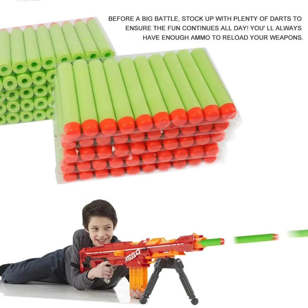 Soft EVA Foam Darts 7.2cm - 100 Pack Refill Bullets for Toy Blasters