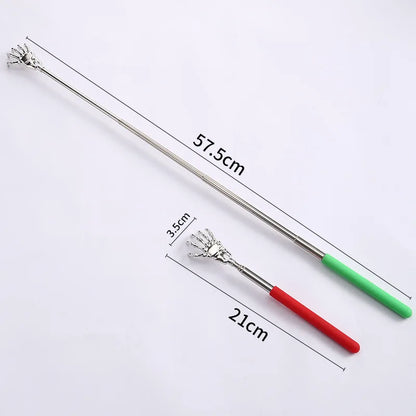 Telescopic Back Scratcher - Portable Extendable Stainless Steel