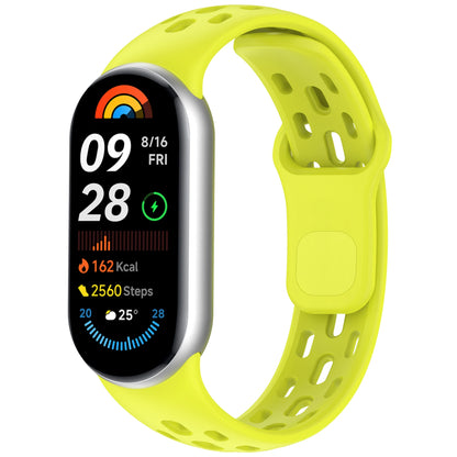 Sport Breathable Silicone Strap for Xiaomi Mi Band 10/9/8 - Replacement Wristband Bracelet Belt Accessory