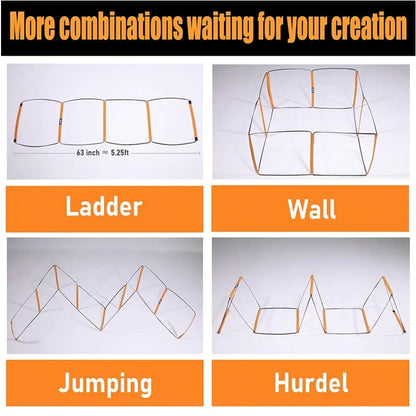 Dual-Purpose Soccer Training Jump Ladder - Ultimate Agility Training Tool