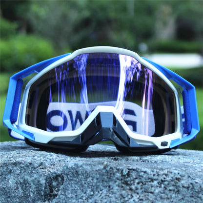 Vintage Motorcycle Goggles – MX Motocross Safety Glasses with Night Vision for Helmet & Driving