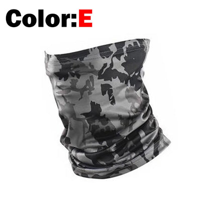Multi-Sport Windproof Face Mask & Neck Gaiter - Lycra Camouflage Scarf for Fishing, Cycling & Outdoor Activities