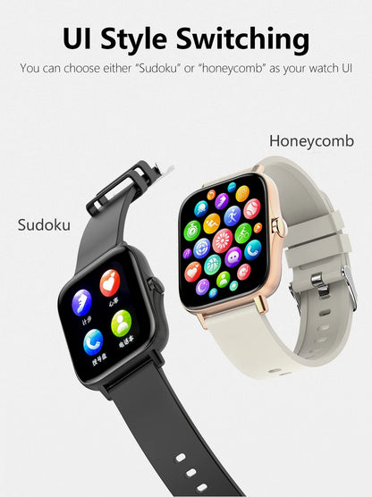 Sport Smart Watch - 1.83" Fitness Tracker with Bluetooth Call, Heart Rate Monitor, GPS & Health Tracking (Men & Women)