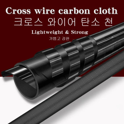 Ultralight Carbon Fiber Telescopic Tarp Pole - Adjustable Camping Tent Pole (2.4m-3m Lightweight)