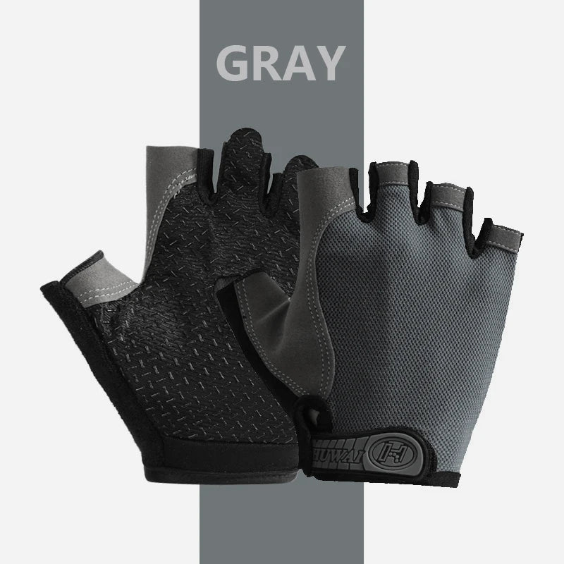 Premium Fingerless Gym Gloves - Breathable Anti-Slip Training Gloves for Men & Women - Weightlifting, Bodybuilding, Cycling & Sports