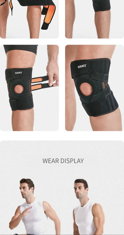 Adjustable Elastic Knee Support Brace - Patella Protection for Basketball, Soccer, Running, Cycling & Fitness (1 Piece)
