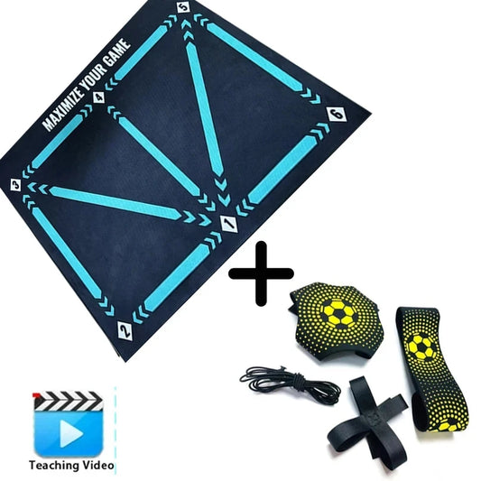 90cm Football Training Mat - Durable Non-Slip Foldable Soccer Dribble Training Equipment for Kids & Adults