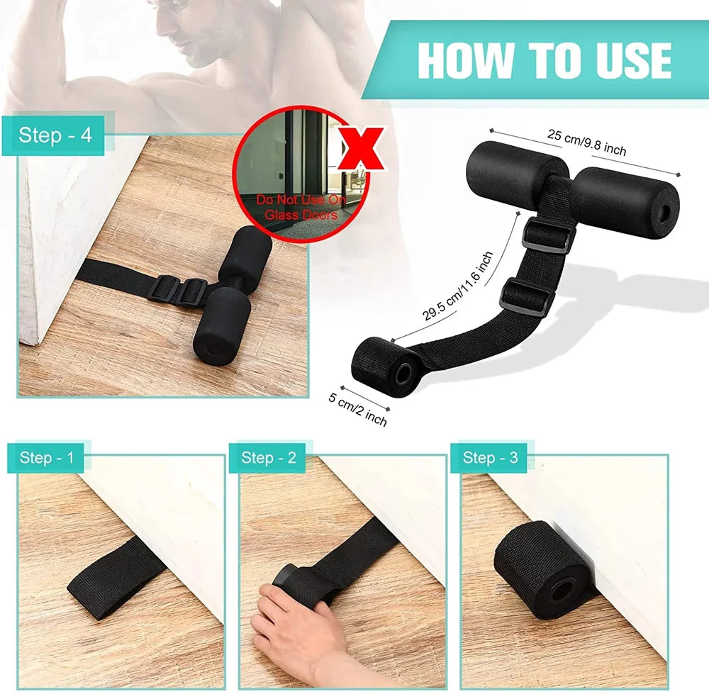 Nordic Home Workout Gear - Hamstring Curl Strap for Bodybuild