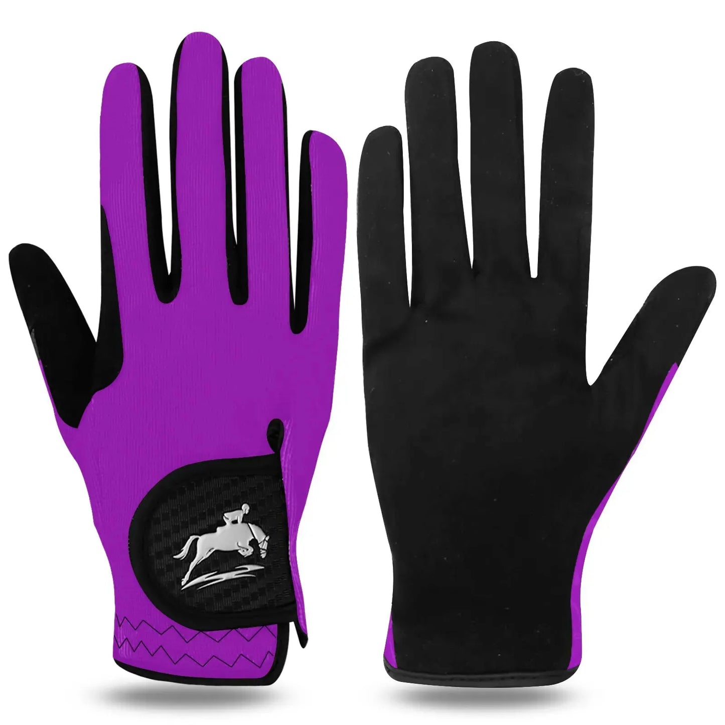 Women's Equestrian Riding Gloves - Breathable Mesh, Lightweight, Comfortable Grip, All-Weather Color Pack