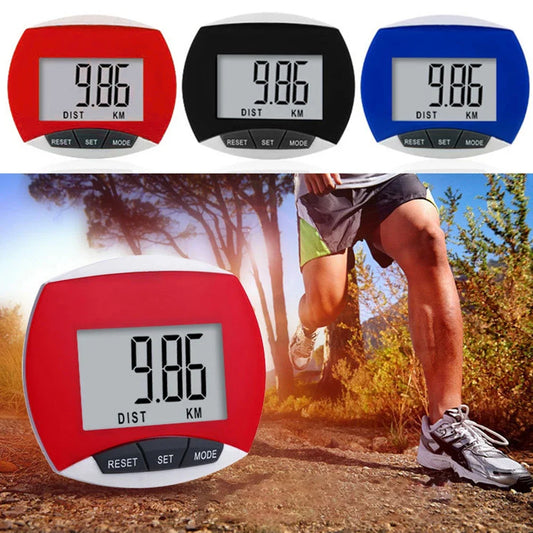 LCD Clip-On Pedometer - Accurate Step Counter with Distance & Calorie Tracking