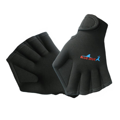 Swimming Training Webbed Gloves - Water Resistance Paddles for Aquatic Diving and Fitness