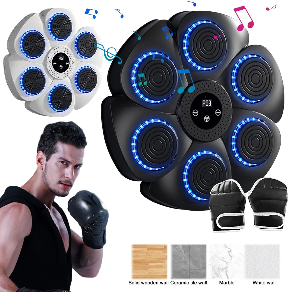 Smart Music Boxing Machine - Wall-Mounted Fitness Trainer for Adults & Children