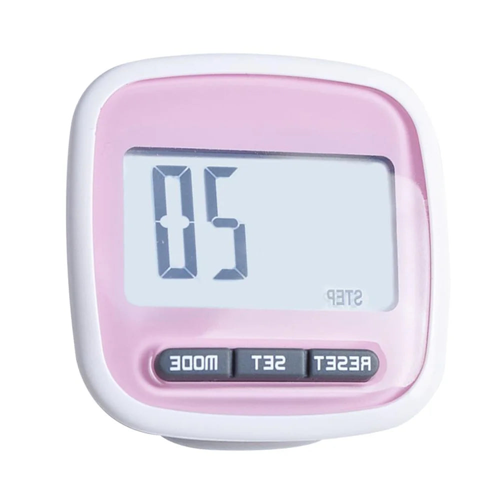 3D Pedometer with LCD Display - Walking & Running Step Counter with Clip