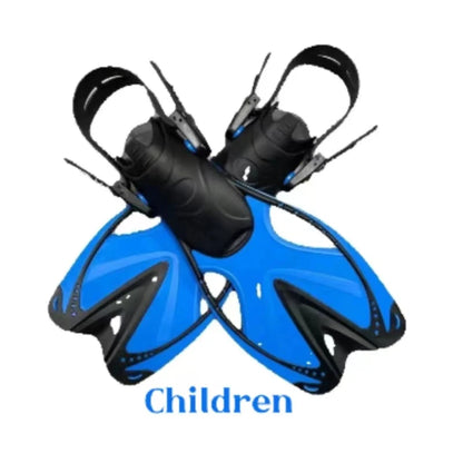 Kids Silicone Swimming Fins - Training Flippers for Pool & Snorkeling (Ages 6-14)