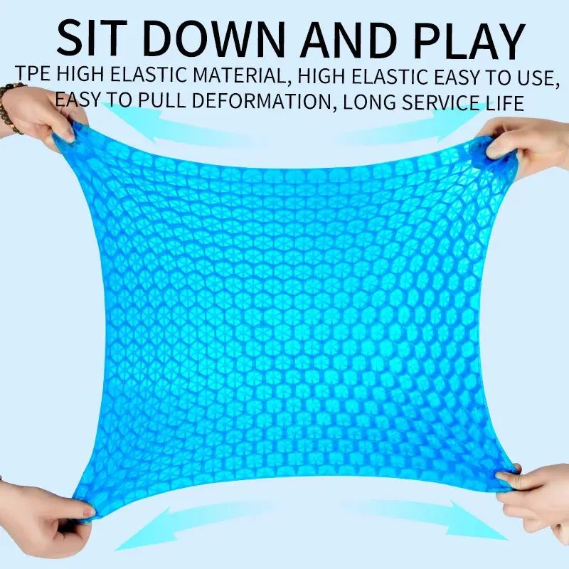 Gel Seat Cushion - Breathable Honeycomb Design for Pressure Relief, Back & Tailbone Pain - Summer Comfort for Home, Office, Wheelchair & Car