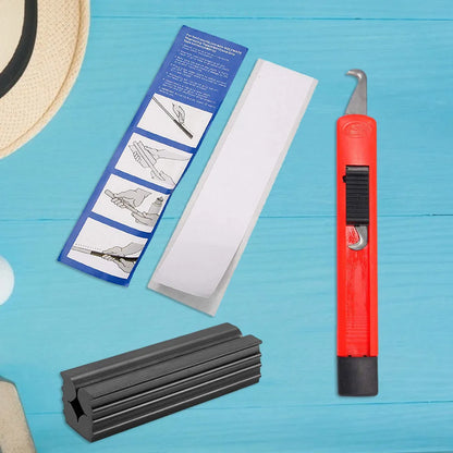 Professional Golf Club Regripping Kit - 13 Grip Tape Strips with Removal Tool, Rubber Vise Clamp & Cover for Complete Club Grip Repair