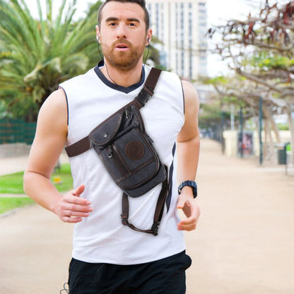 Large Capacity Canvas Nylon Drop Leg Waist Bag for Horse Riding - Portable Outdoor Equestrian Equipment