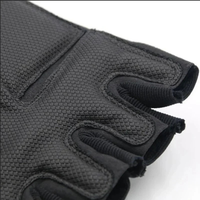 Men's Half Finger Tactical Gloves - Military Grade Outdoor Sports Gloves for Shooting, Hunting, Airsoft, Motorcycle & Cycling