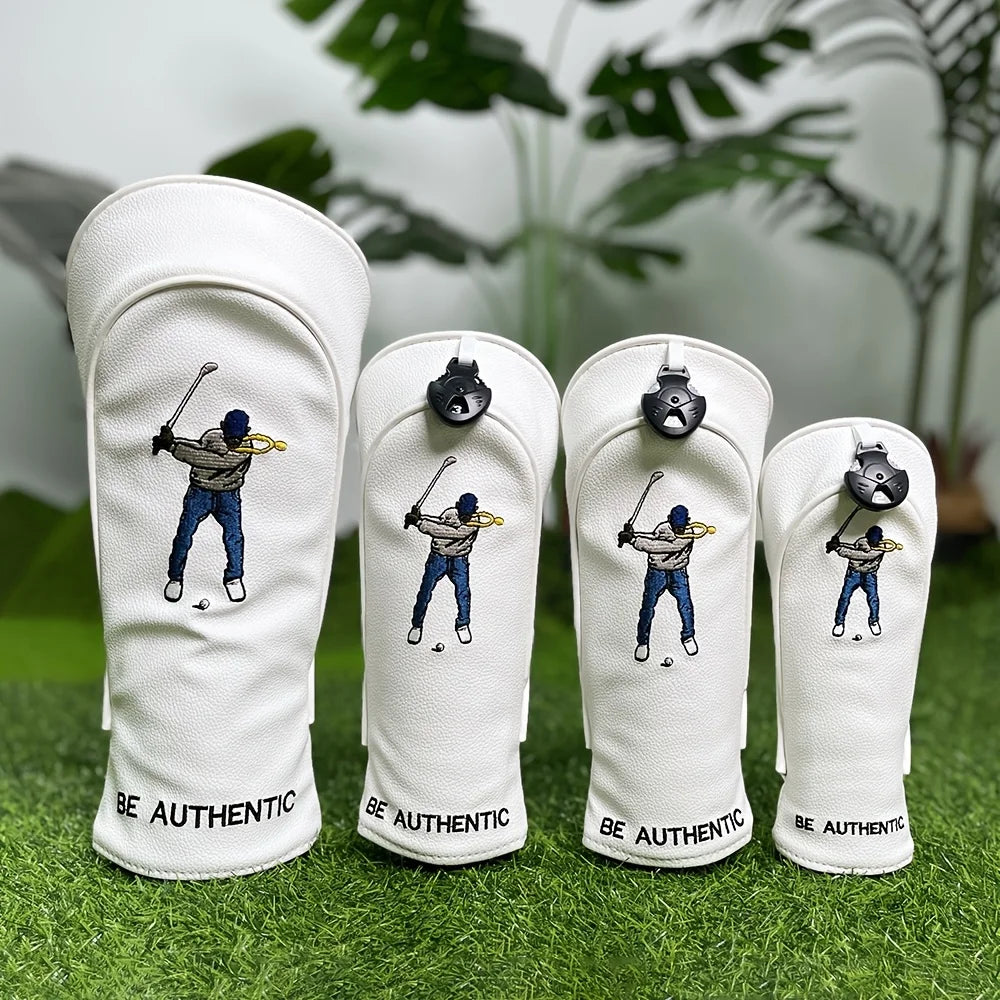Premium Golf Club Headcovers with Embroidered Design - Scratch & Impact Resistant Protection