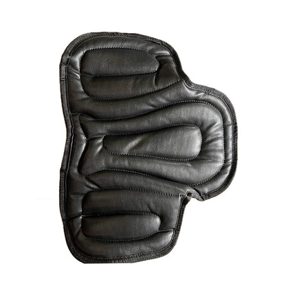Western Equestrian Saddle Pad - Artificial Leather Shock-Absorbing Soft Seat Cushion for Horse Riding & Motorcycles
