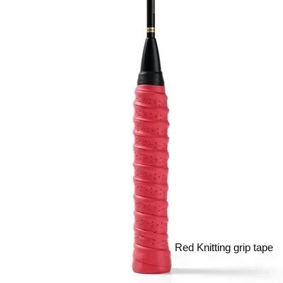 Premium Perforated Racket Overgrip - Anti-Slip PU Tennis & Badminton Handle Wrap with Shock Absorption - 110cm Length