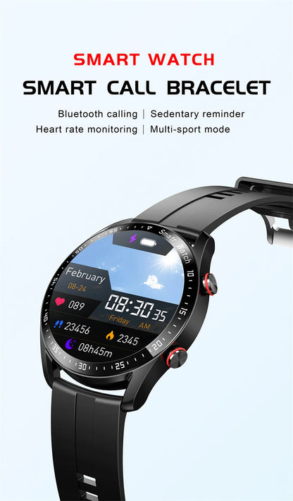 GT Series Smart Watch - HD Screen with Bluetooth Call, GPS Tracker, Heart Rate Monitor & IP68 Waterproof for Men & Women