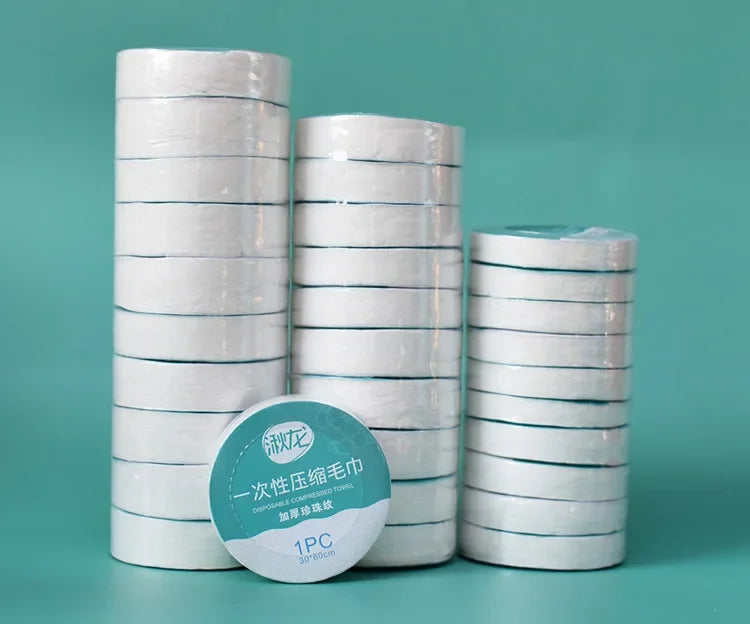 Travel Compressed Towel Set - 10 Pack Quick-Dry Disposable Washcloths for Hotel, Outdoor & Travel Use
