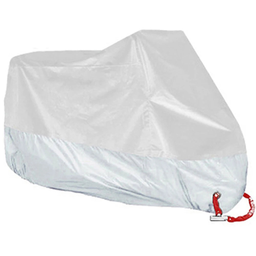 All-Season Waterproof Motorcycle Cover - UV Protection, Dustproof, Indoor/Outdoor for Motorbikes & Scooters