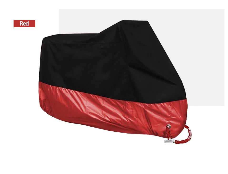 All-Season Waterproof Motorcycle Cover - UV Protection, Dustproof, Indoor/Outdoor for Motorbikes & Scooters