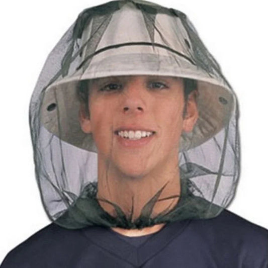 Breathable Mesh Anti-Mosquito Fishing Hat - Adjustable Outdoor Cap with Net Protection for Men & Women Camping Travel