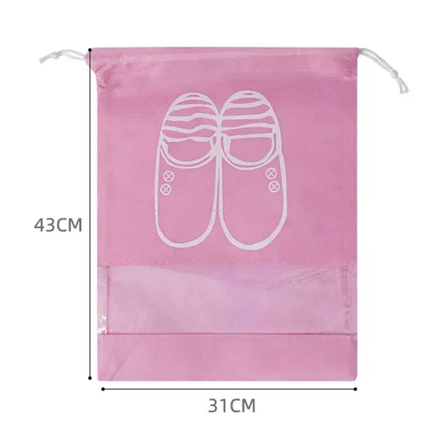 Waterproof Nylon Drawstring Storage Bag - Multi-Purpose Travel & Sports Organizer Pouch