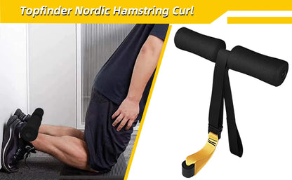 Nordic Hamstring Curl Strap, Suitable for Leg, Abdomen, and Back Training, Portable, Sports Fitness Accessories