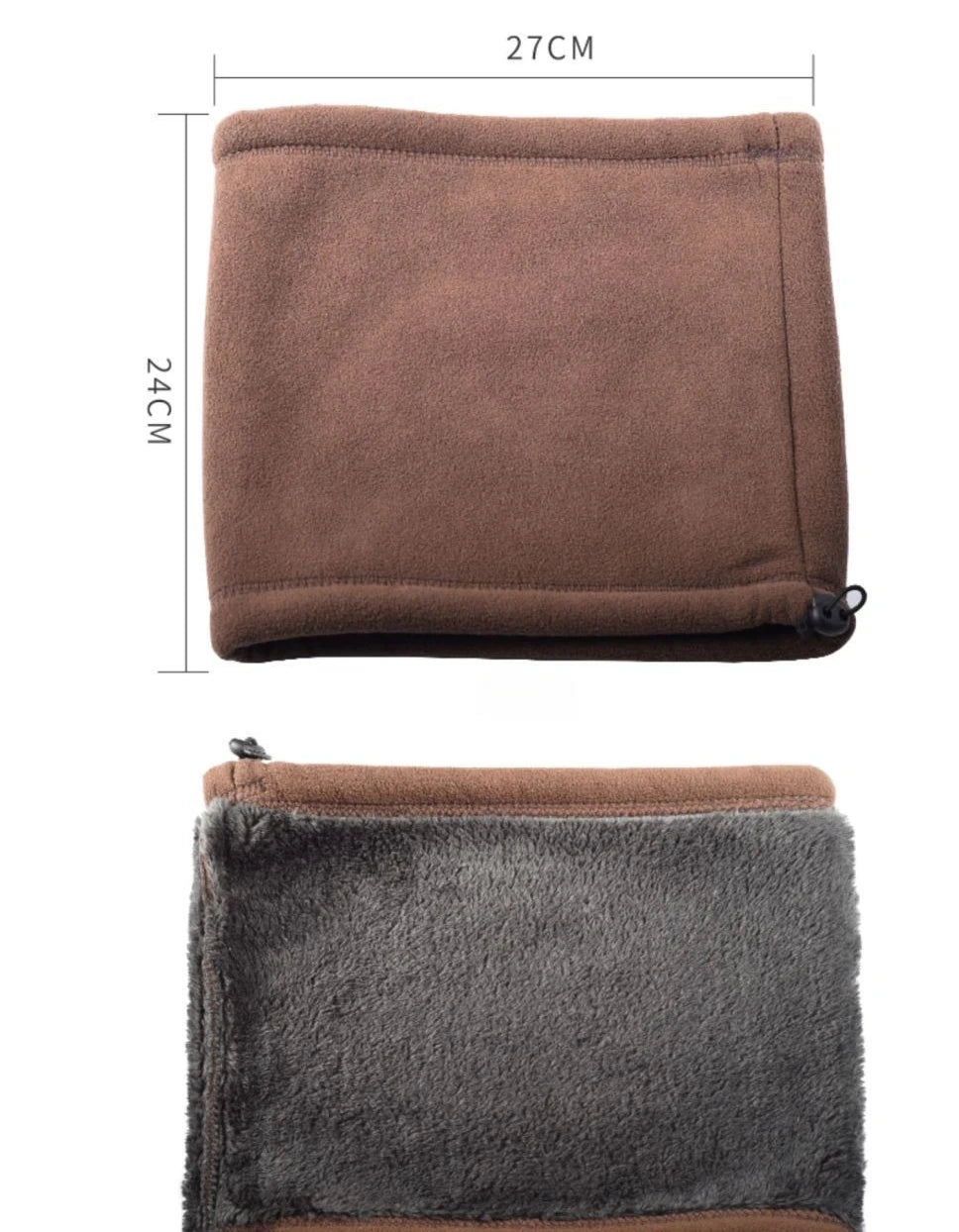 Winter Fleece Balaclava Face Mask - Windproof Neck Warmer for Men & Women - Motorcycle Cycling Hiking Camping Outdoor Scarf