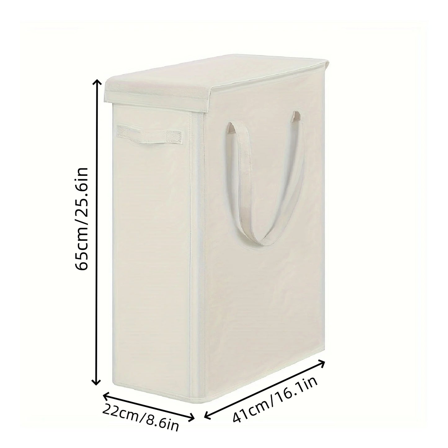 Wheeled Laundry Hamper with Lid - Closed Storage Basket for Bedroom, Bathroom & Laundry Room