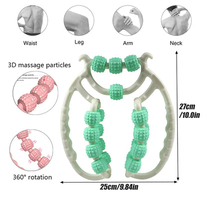 Anti-Cellulite Massager - 20 Wheel Annular Leg Clamp