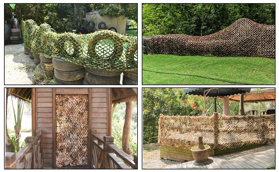 Oxford Polyester Camouflage Netting - 1.5m Wide Camo Net for Hunting, Shooting, Camping & Outdoor Concealment