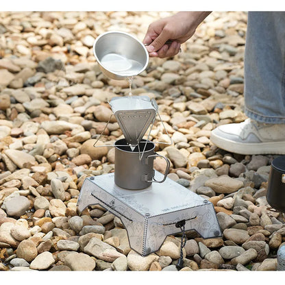 Ultralight Folding Mini Camp Table - 97g Portable PP Camping & Hiking Tray