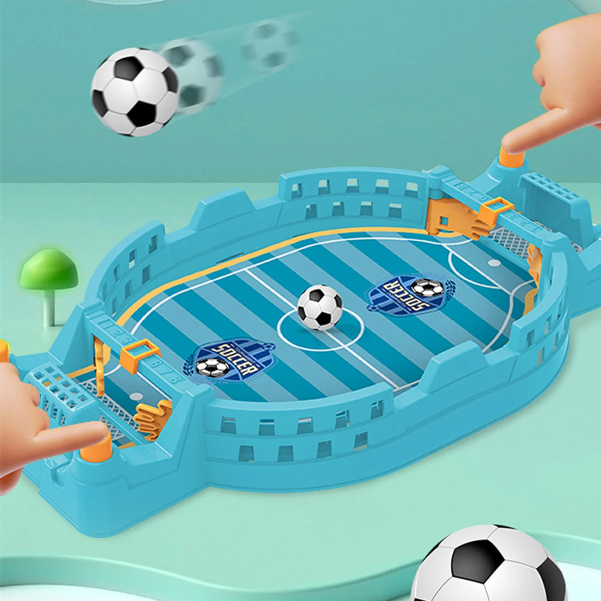 Mini Tabletop Soccer Game - Interactive Desktop Football Competition for Family & Friends