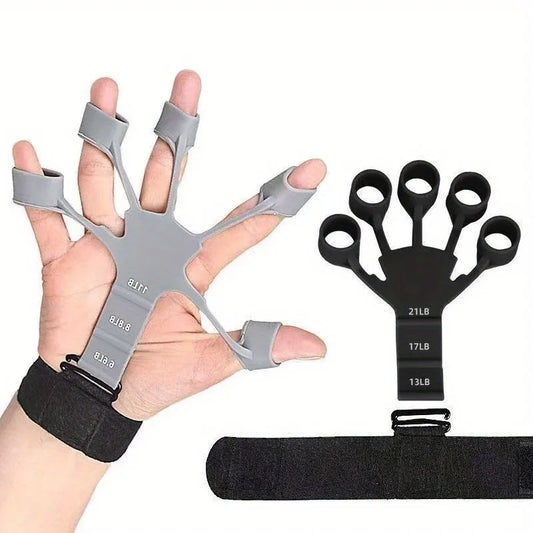 Adjustable Basketball Finger Trainer - 5-Finger Non-Slip Grip Strengthener for Ball Control & Dribbling