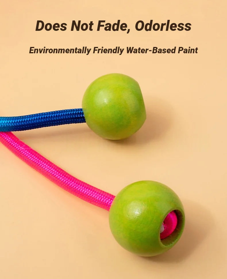 Rainbow Group Jump Rope 5M - Long Speed Skipping Rope with Anti-Slip Handles for Students, School & Outdoor Sports