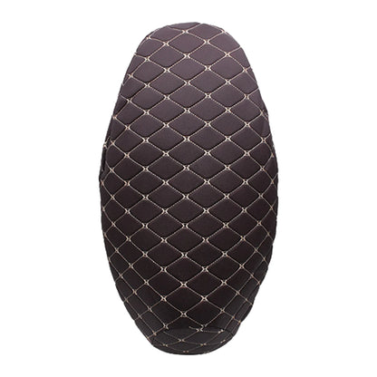 Breathable 3D Mesh Motorcycle Seat Cover - Waterproof Anti-Skid PU Leather Cushion Protector for Scooters