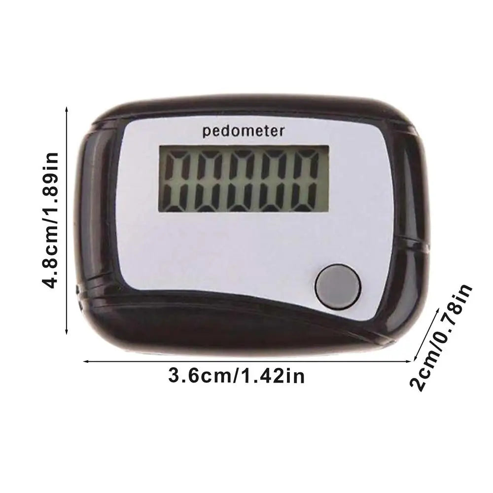 Portable Clip-On Step Counter - Digital Pedometer for Walking & Fitness