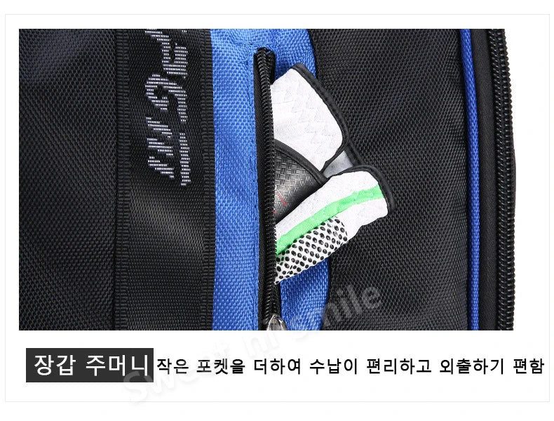 Golf Travel Bag with Wheels - Foldable Airline Golf Club Cover with Padded Straps for Air Travel